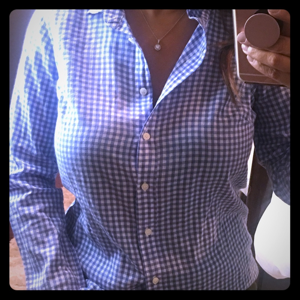 J.Crew gingham button down shirt